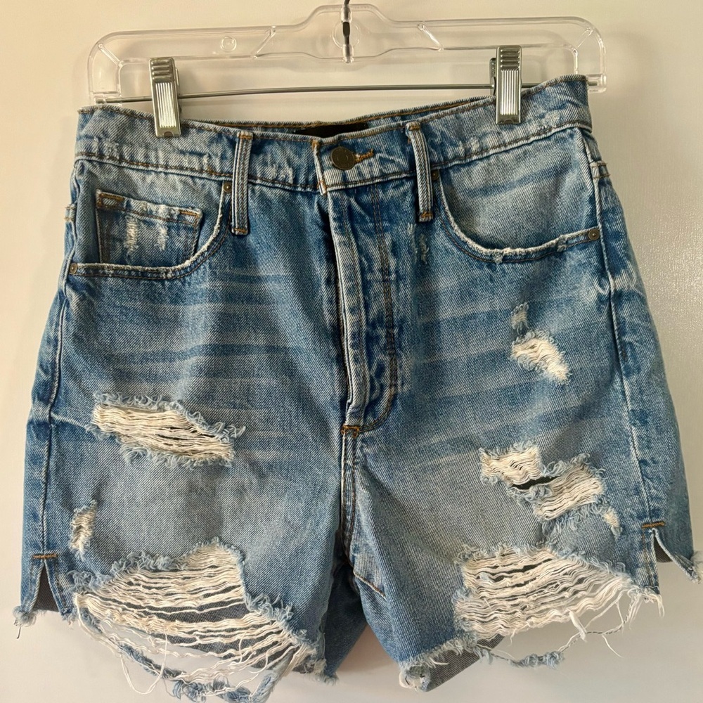 Black Orchid High Rise Frayed Denim Shorts Women’s size 27